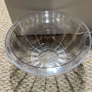 Vintage LORI GREINER Acrylic 12" FILL-A-BOWL Fun Customizable Decor Snacks NIB